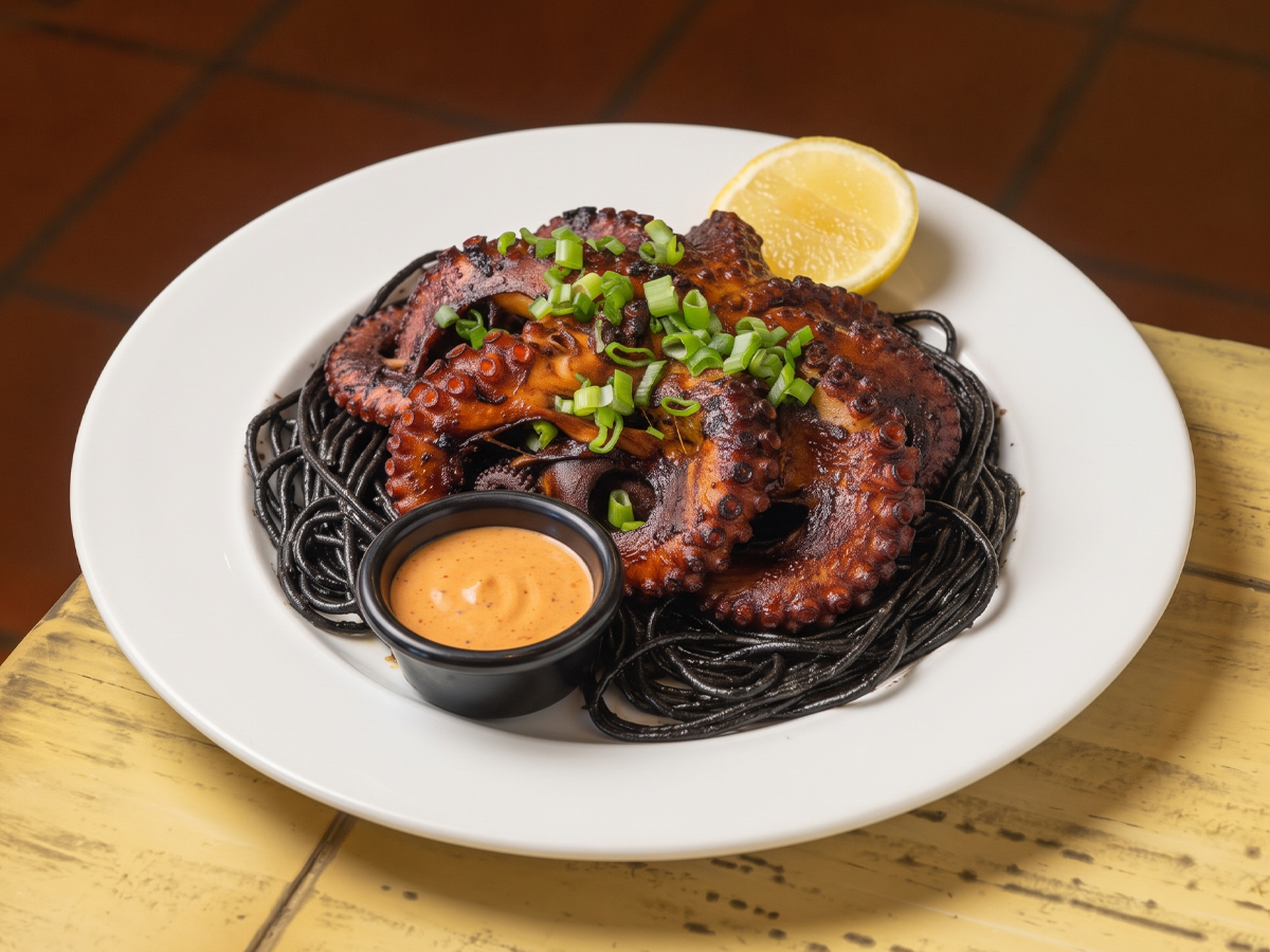 Pulpo zarandeado
